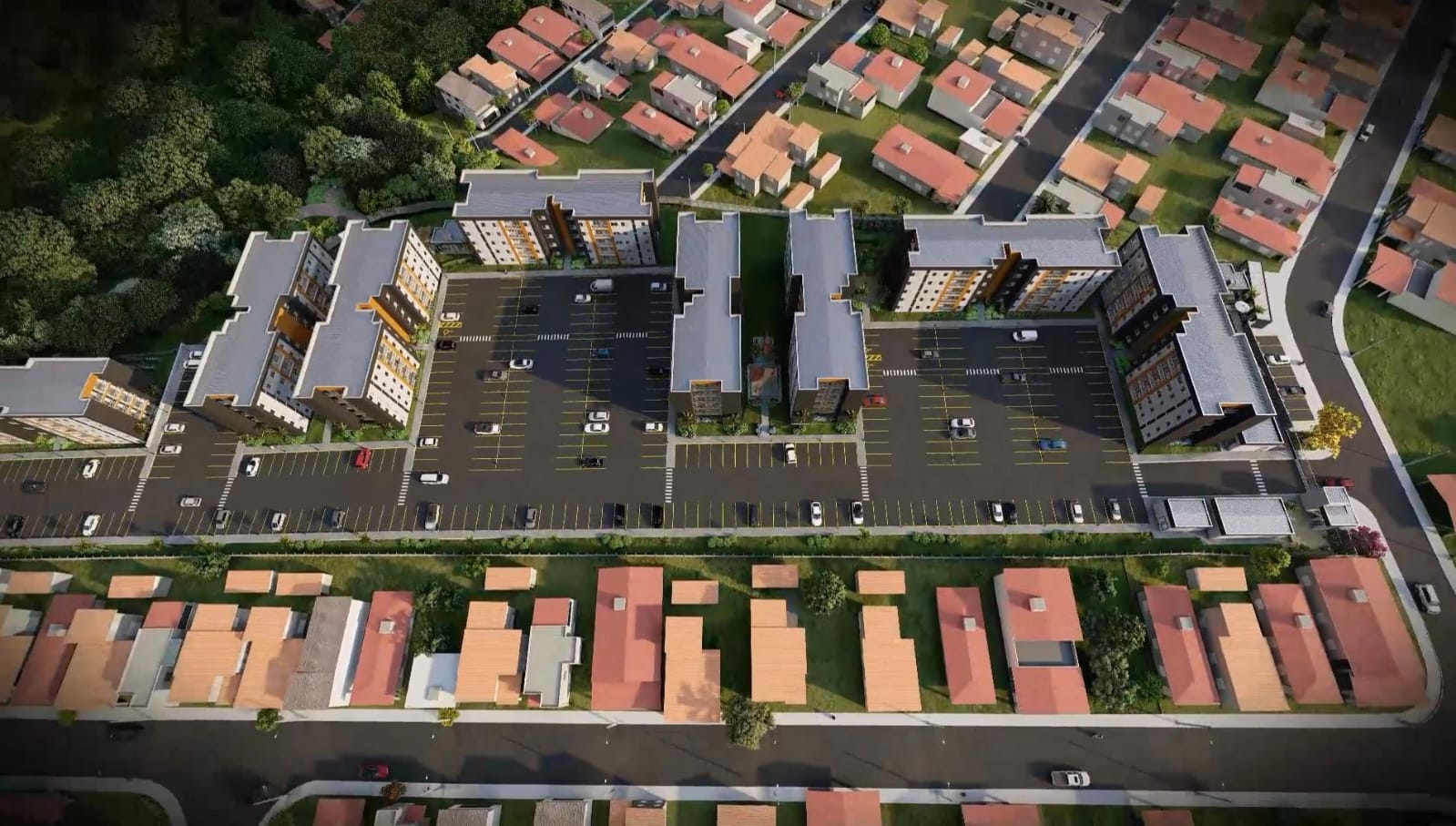 Fachada do Residencial Buritis em Itatiba